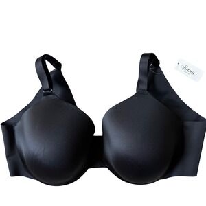 Soma Vanishing Back Full Coverage Bra Black Size 44DD Wire Free‎ Comfort NWT